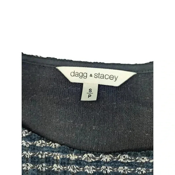 Dagg and Stacey Womens Olsen Dress Jacquard Knit Dark Green Size Small - Picture 7 of 8